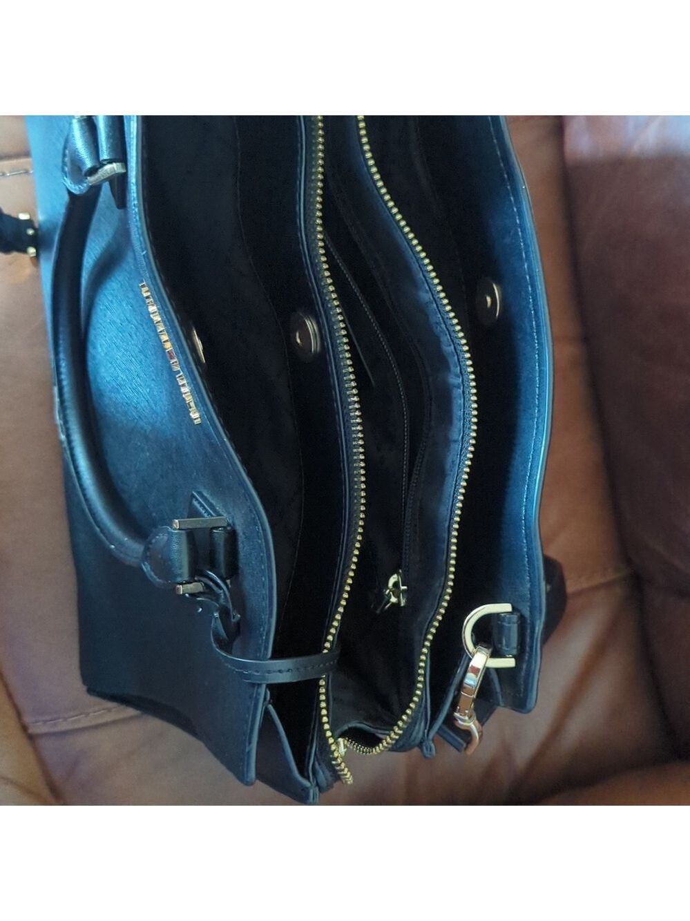 Michael Kors Hope Saffiano Leather Satchel - Picture 4 of 13
